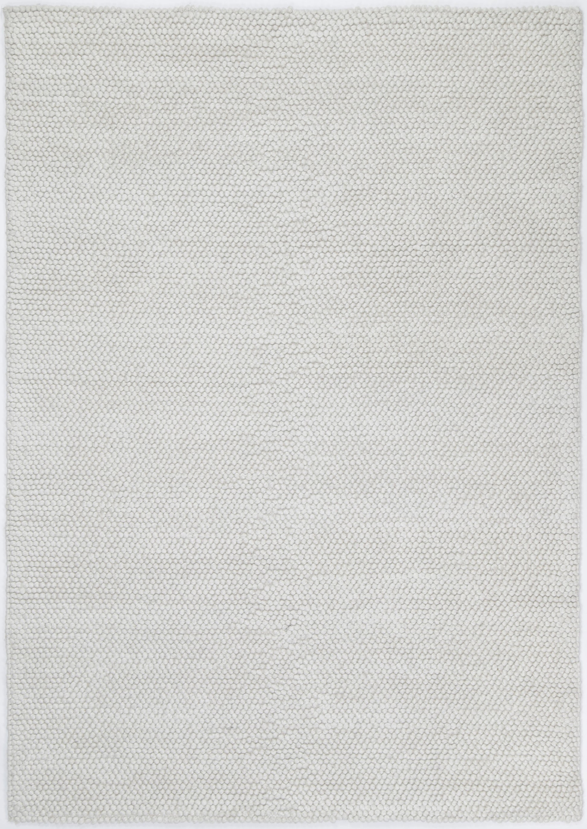 Zayna Loopy White Wool Blend Rug