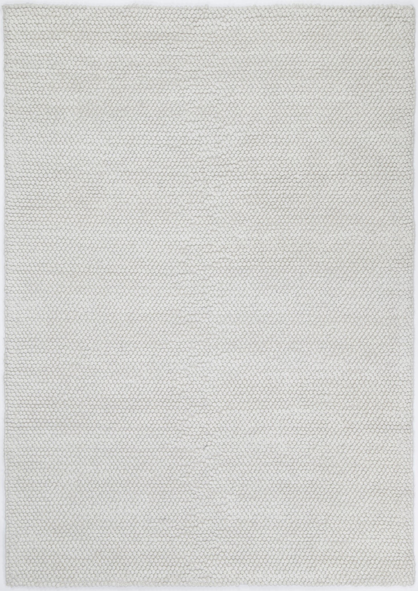 Zayna Loopy White Wool Blend Rug