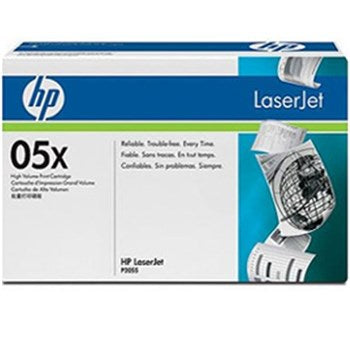 HP 05X BLACK TONER 6500 PAGE YIELD FOR LJ P2055