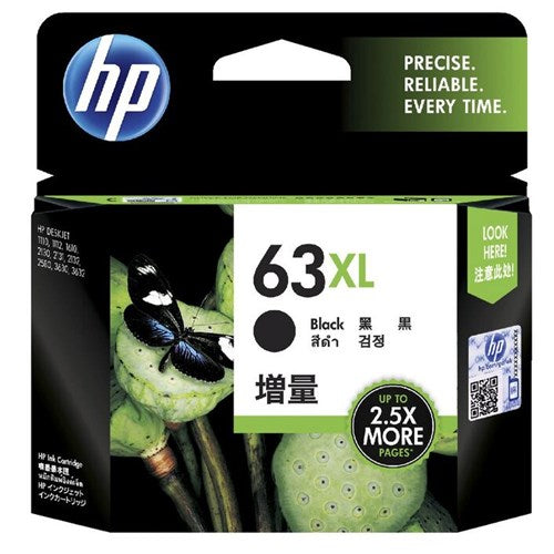 HP 63XL HIGH YIELD BLACK ORIGINAL INK CARTRIDGE