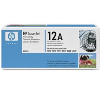 HP 12A BLACK TONER 2000 PAGE YIELD FOR LJ 10XX 30XX M1319F