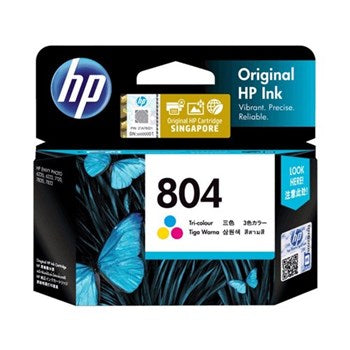 HP 804 TRI-COLOR INK CART 165 PAGES FOR HP ENVY 6220 6222 7120 7820 7822