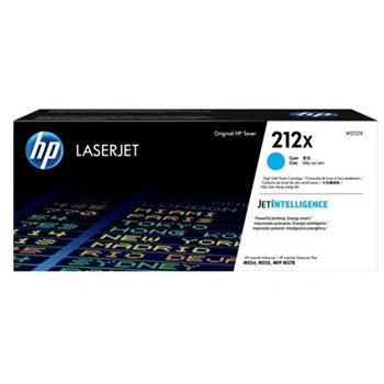 HP 212X HIGH YIELD CYAN ORIGINAL LASERJET TONER CARTRIDGE 10000 PAGE YIELD