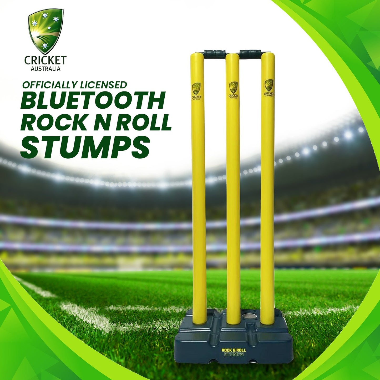 Cricket Australia Rock N Roll Cricket Stumps with Bluetooth