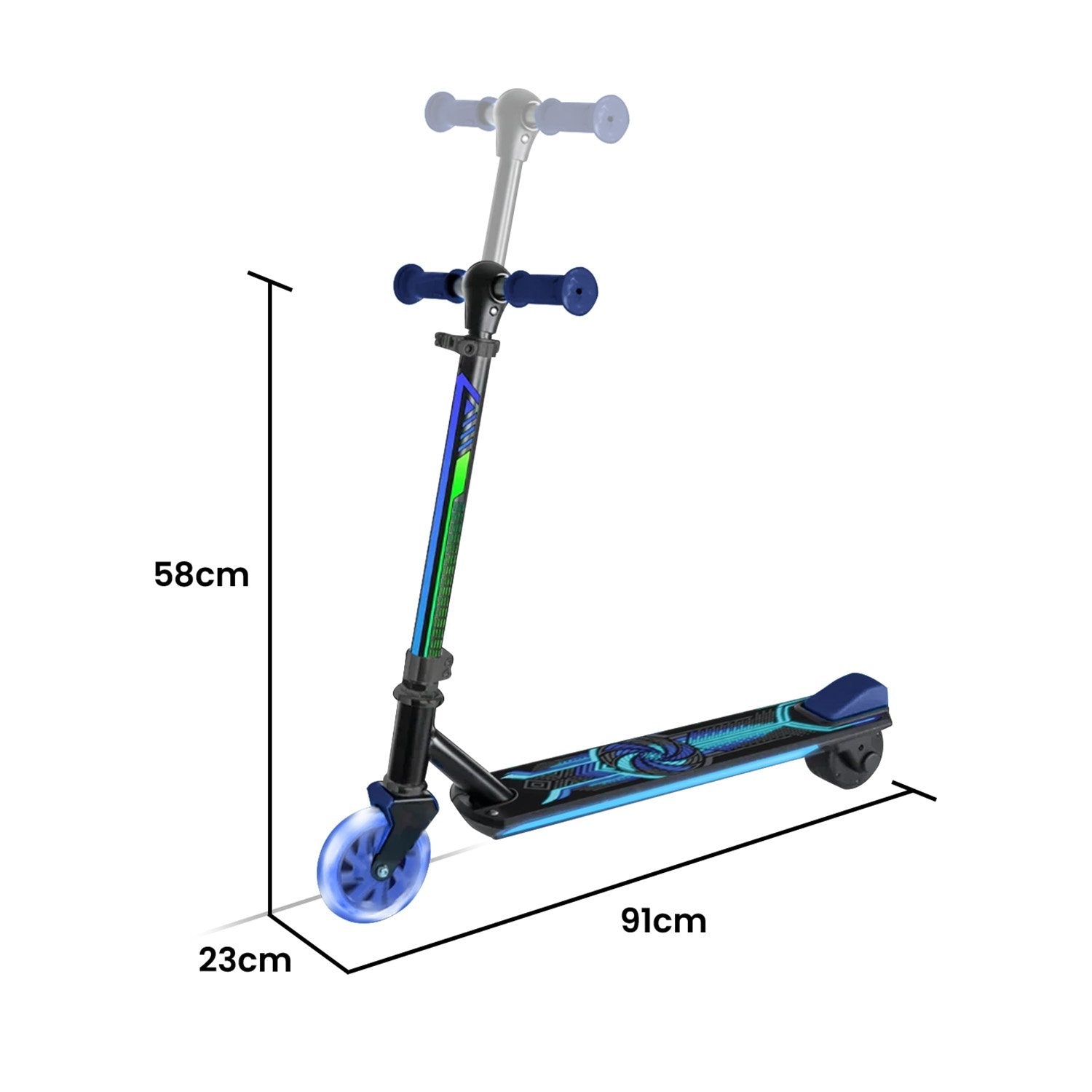 Voyager Scooter Beats Electric Scooter - Blue