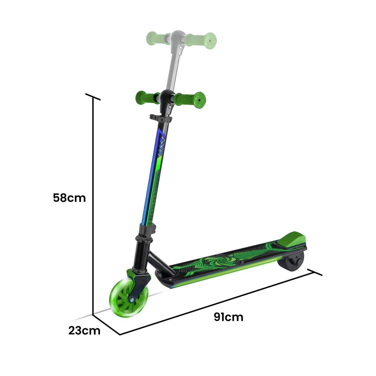 Voyager Scooter Beats Electric Scooter - Green