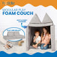 Huddle Kids Modular Play Foam Couch - Grey