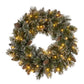 Christmas Wreath with Lights - 61cm Cashmere