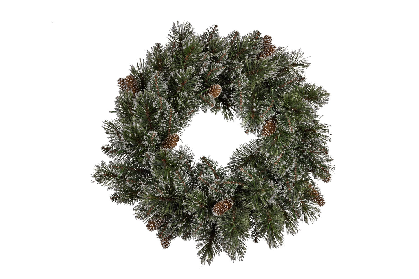 Christmas Wreath with Lights - 61cm Cashmere