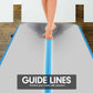 6m x 2m Air Track Gymnastics Mat Tumbling Exercise - Grey Blue
