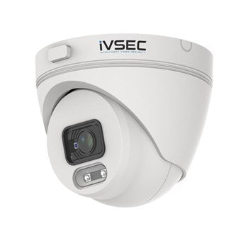 IVSEC TURRET IP CAMERA 4MP 2.8MM LENS POE IP66 20M IR MIC 1YR WARRANTY