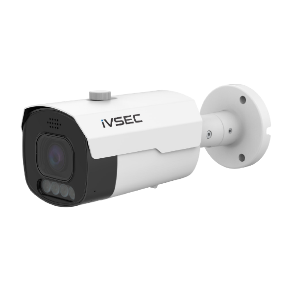 IVSEC BULLET IP CAM 5MP 25FPS MOTORISED 2.8-12MM LENS FULL COLOUR ADV DET