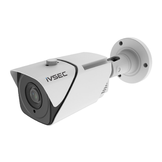 IVSEC BULLET IP CAMERA 8MP 5-50MM MOTORISED LENS POE IP66 80M IR IVS LPR