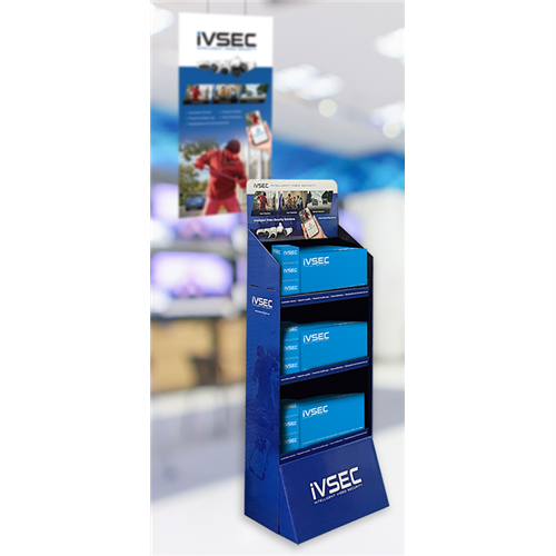 IVSEC POS DISPLAY STAND -Footprint 70 X 42 X 180CM - Free with IVSEC stocking order