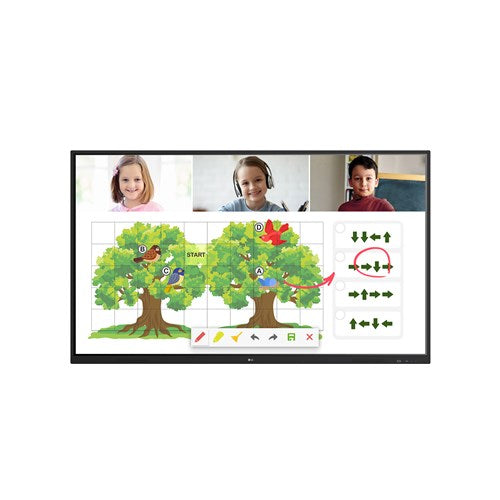 LG 65 65TR3DG 4K IPS 350CD/M2 12001 CONTRAST 20 POINT TOUCH ANDROID 8.0 INTERACTIVE PANEL