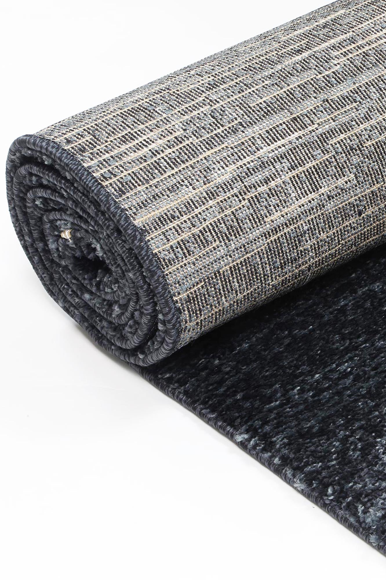 Zarin Solid Anthracite Modern Rug