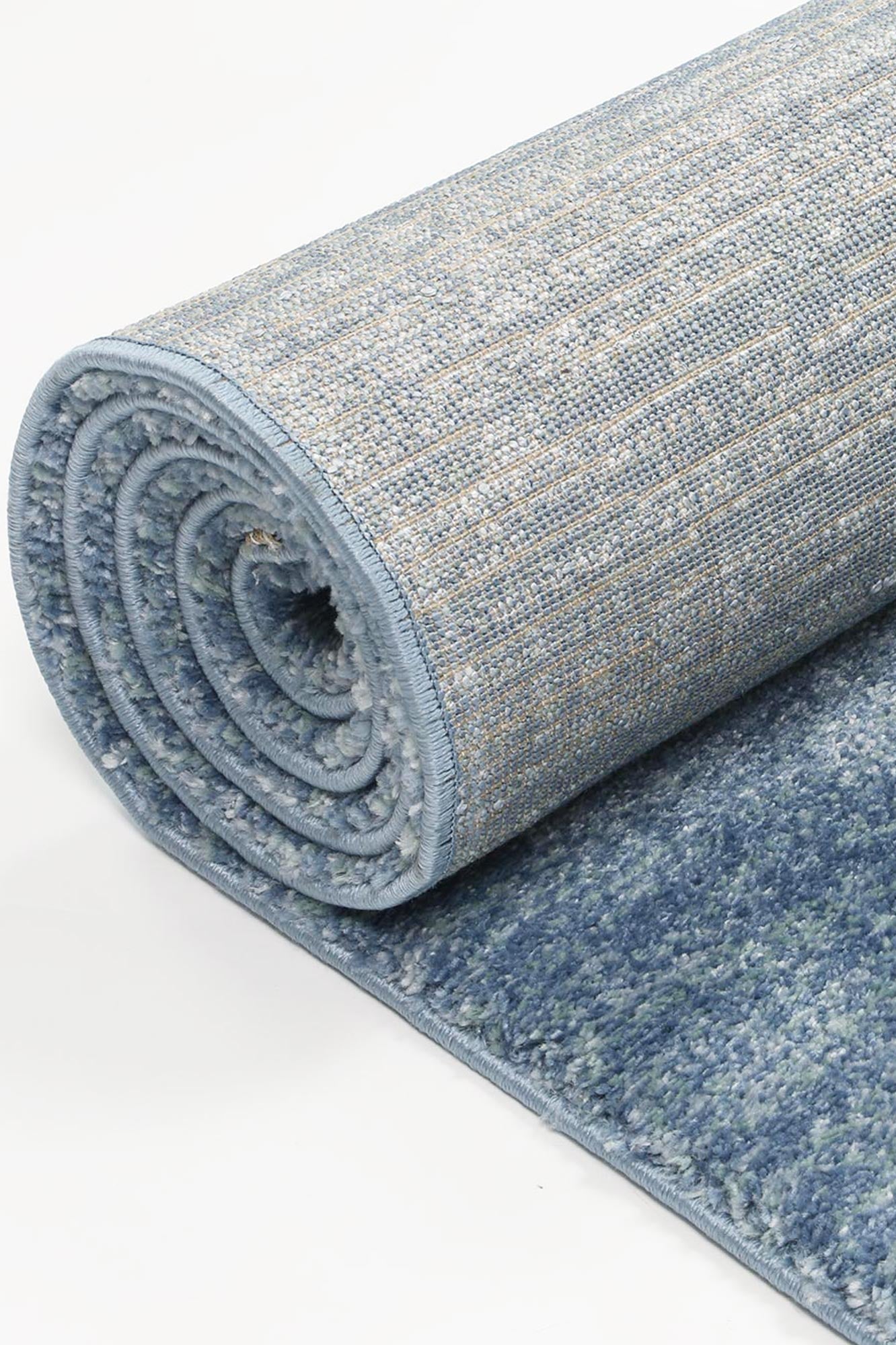 Zarin Solid Blue Modern Rug