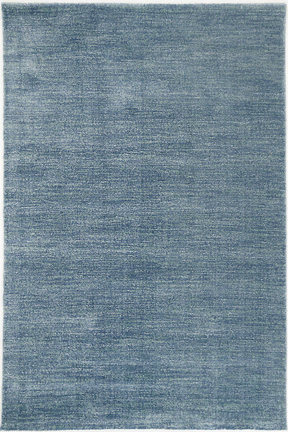 test rey 1 Zarin Solid Blue Modern Rug