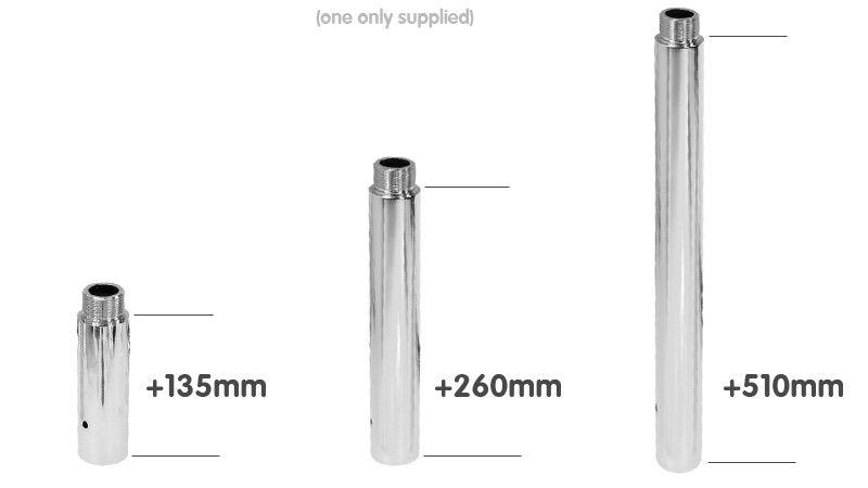 135 mm Dance Pole Extensions
