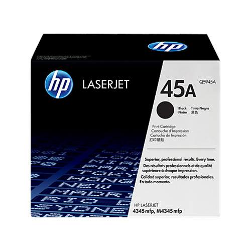 HP 45A BLACK TONER 18000 PAGE YIELD FOR LJ 4345 MFP