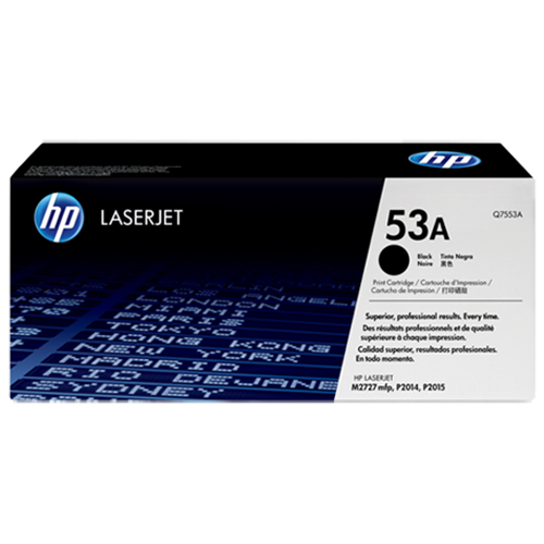 HP 53A BLACK TONER 3000 PAGE YIELD FOR LJ P2015