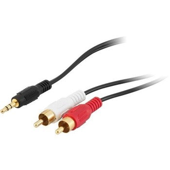 20MT STEREO 3.5MM PLUG TO 2X RCA LEAD