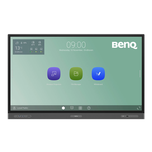 BENQ 65 RP6503 4K UHD 450NITS 12001 CONTRAST 40 POINT TOUCH ANDROID 11 IFP PANEL