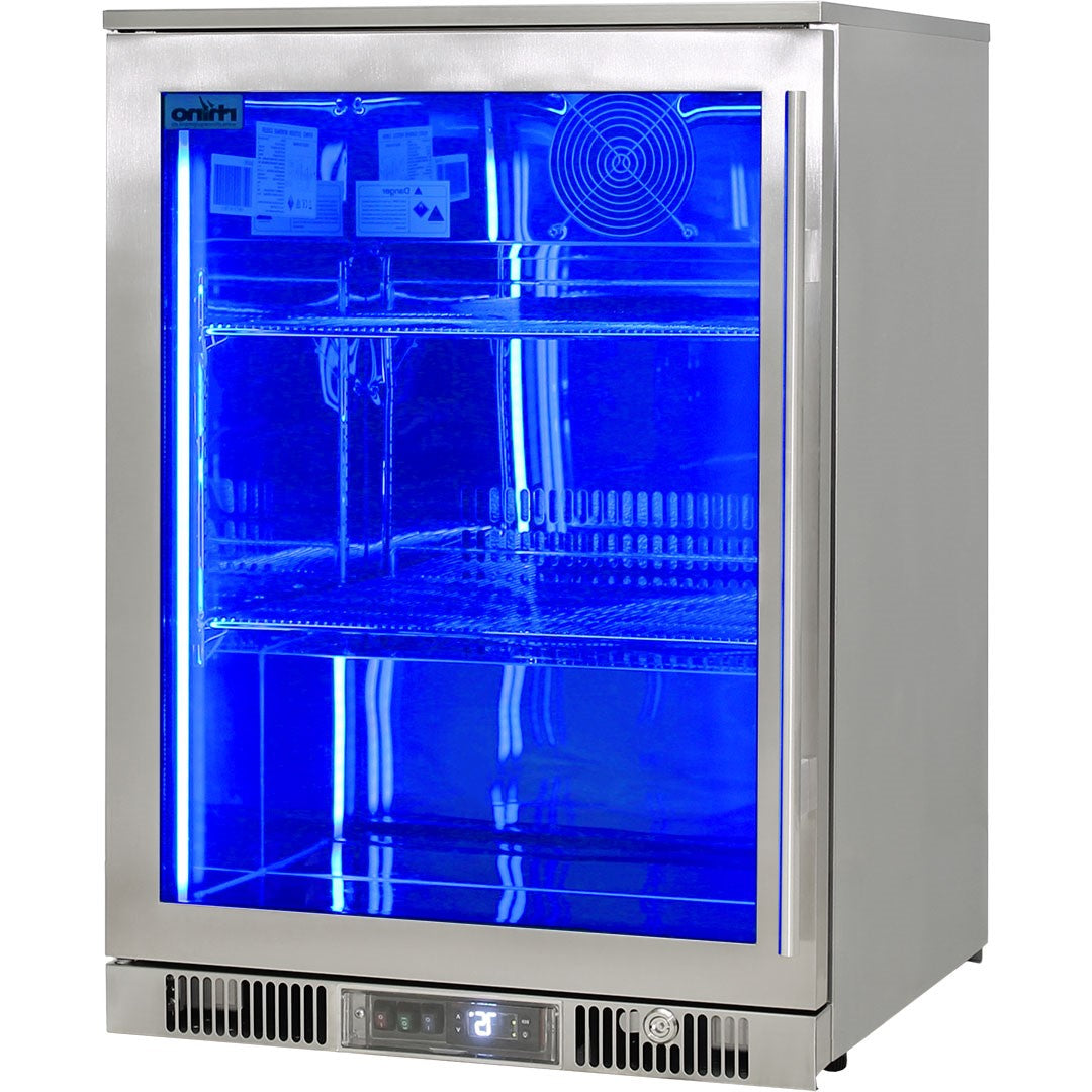 Outdoor Rhino ENVY 1 Door Bar Fridge Coldest Beer 43ºC+ Best Alfresco 316 Stainless Quiet With No Condensation