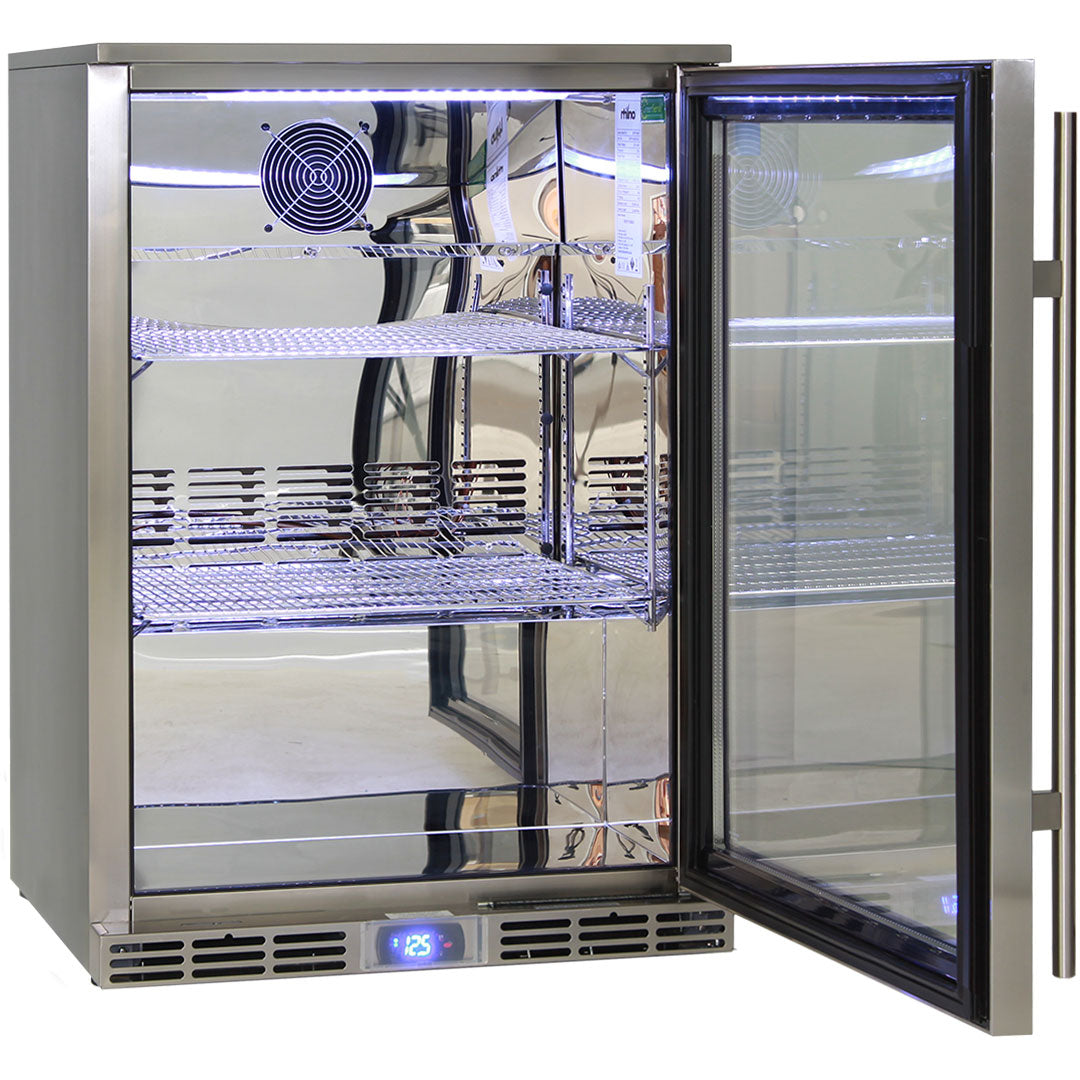 Rhino Glass Door 129L Alfresco Bar Fridge with LOW E Glass