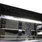 Commercial Under Bench Quiet Running Black Glass Double Door Bar Fridge Energy Efficient