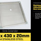 Stainless Steel Sink Colander 430 x 430mm