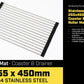 Stainless Steel Kitchen Sink Roller Mat - 255 x 450mm