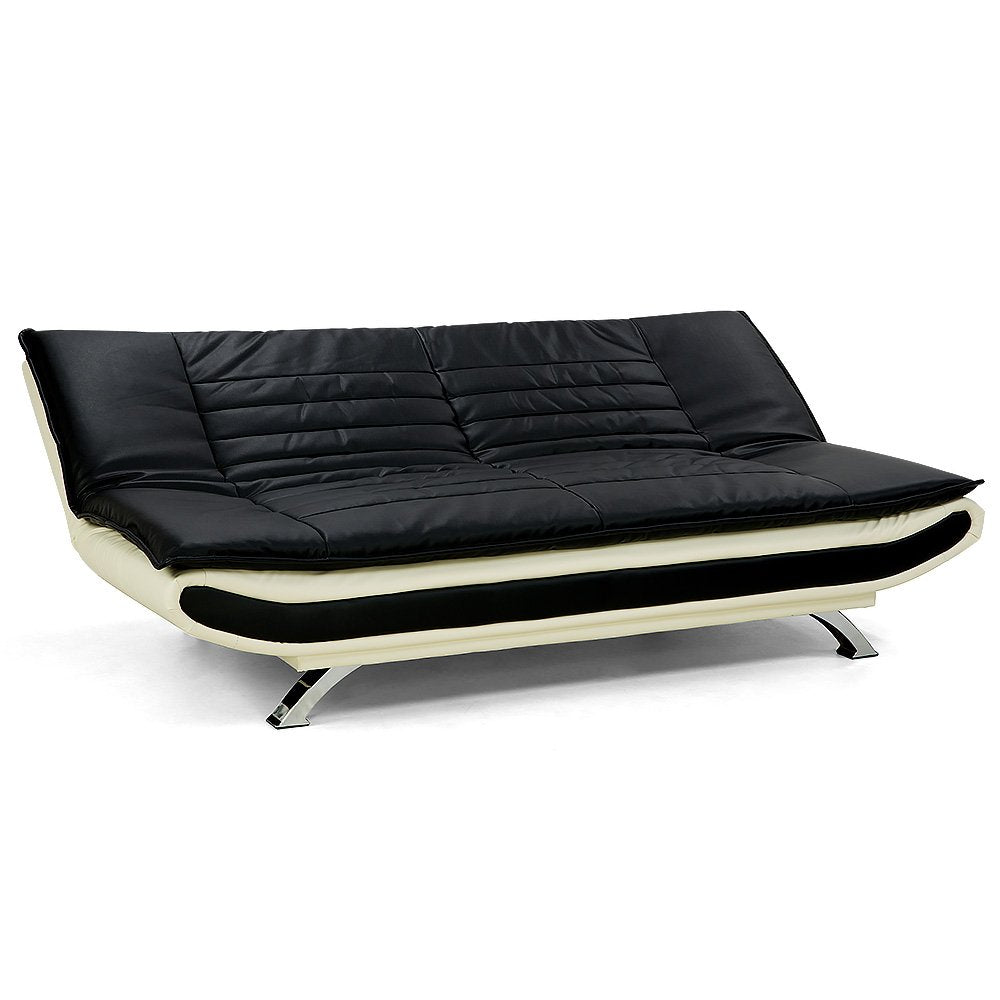 Sarantino Faux Leather Upholstered 3 Seater Sofa - Dual Colour