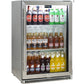 Schmick 304 Stainless Steel Bar Fridge Tropical Rated With Heated Glass and Triple Glazing 1 Door Model SK118R-SS