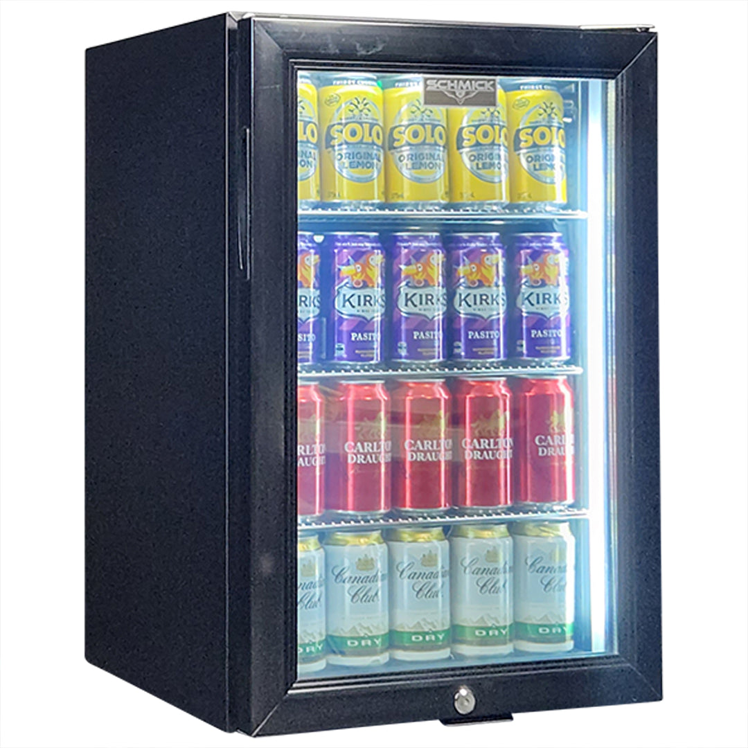 Classy  Quiet 69Ltr Triple Glazed Bar Fridge With Blue and White LEd - Model SK68-B