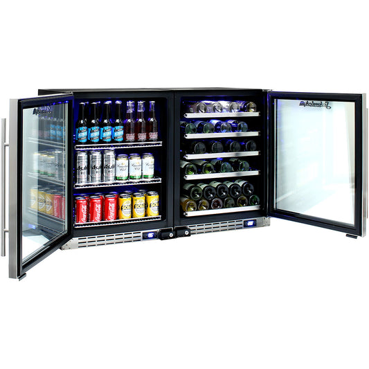 Schmick Under Bench Beer And Wine Fridge Combination - Model JC132-Combo