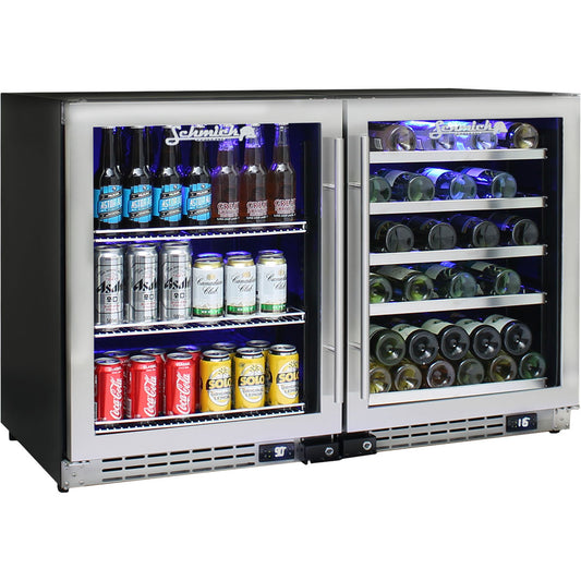 Schmick Under Bench Beer And Wine Fridge Combination - Model JC132-Combo