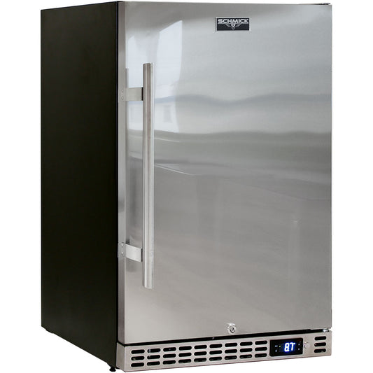 Schmick Quiet Running Front Venting Under Bench Stainless Door Bar Fridge Model SK126-SD