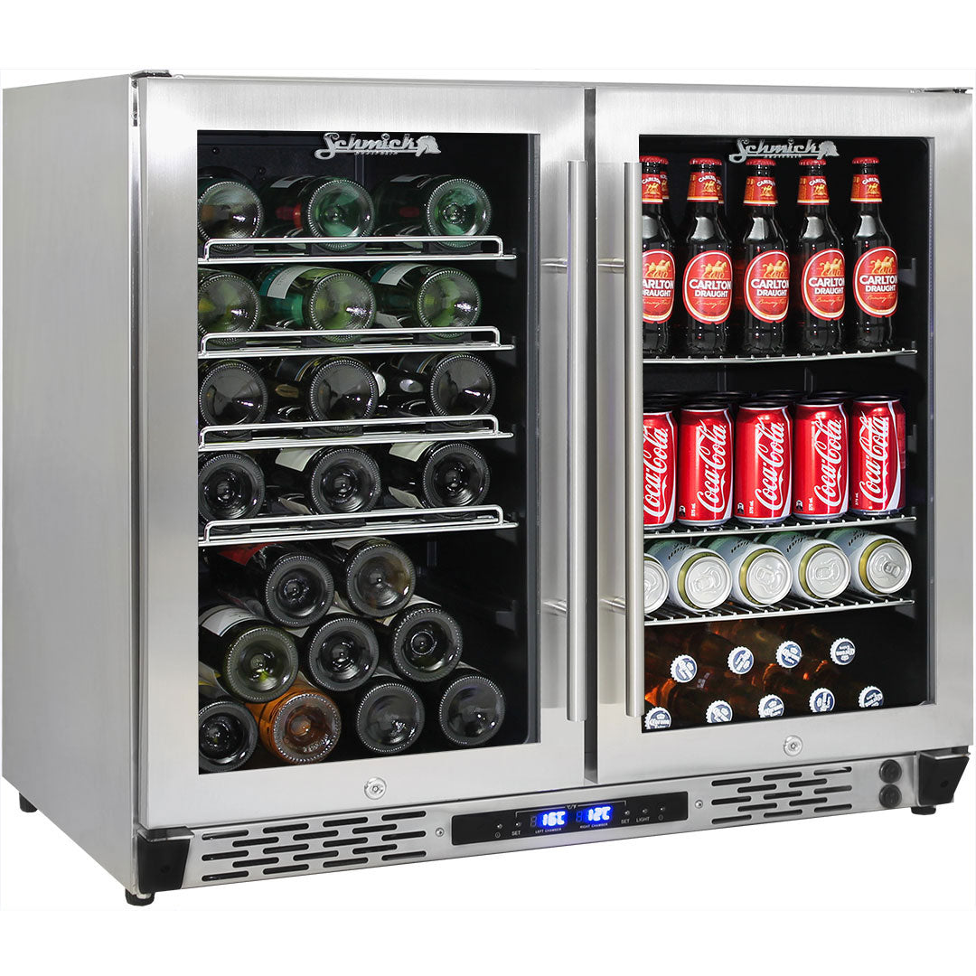 Schmick Twin Zone Alfresco Beer And Wine Bar Fridge Model JC190-GG