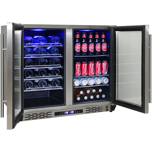 Schmick Twin Zone Alfresco Beer And Wine Bar Fridge Model JC190-SS