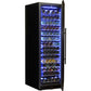 Schmick Upright Black Glass Door Wine Refrigerator Model BD425W-B