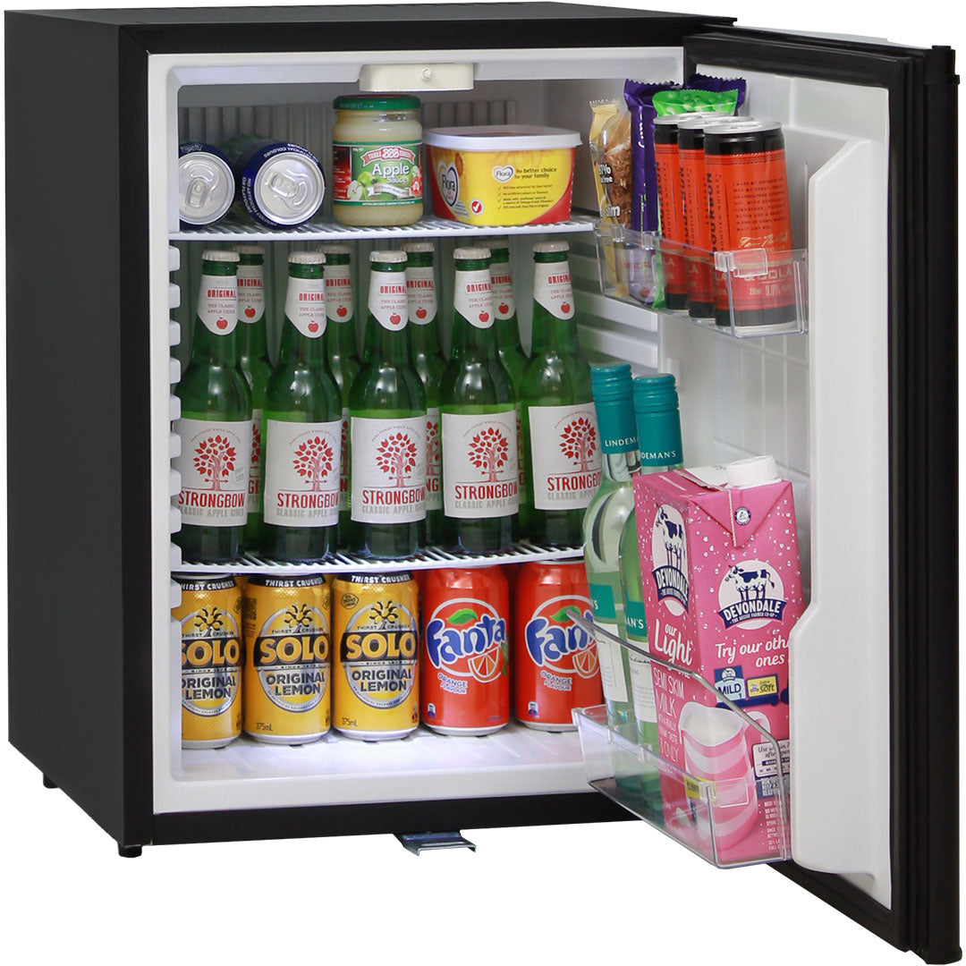 Silent 60 Litre Motel Quiet Mini Bar Fridge With Solid Door And Lock