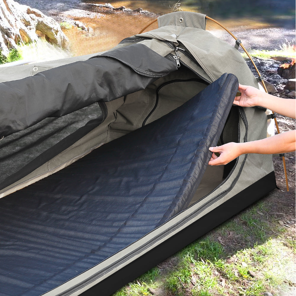 Canvas Dome Swags Free Standing In Grey