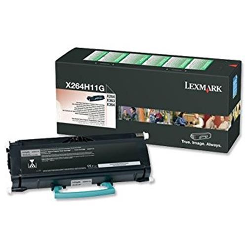 X264H11G BLACK PREBATE TONER YIELD 9000 PAGES FOR X264 X363 X364