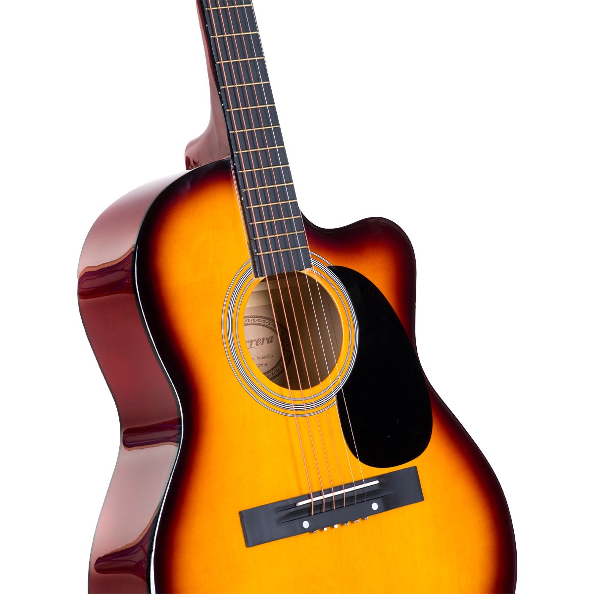 Karrera Acoustic Cutaway 40in Guitar - Sunburst