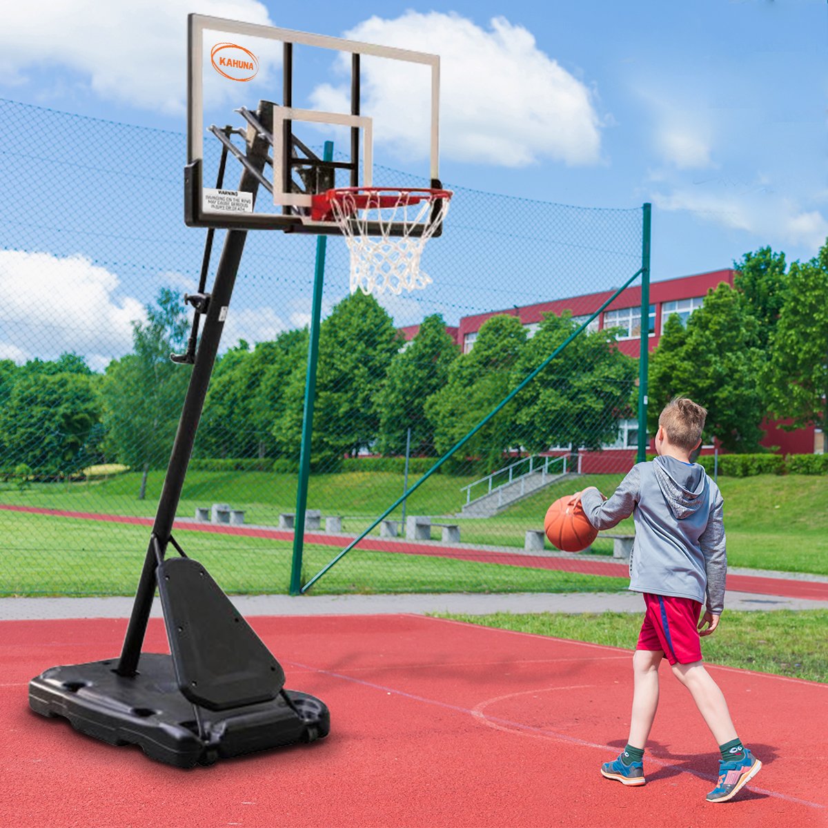 Kahuna Portable Basketball Hoop System 2.3 to 3.05m for Kids & Adults