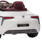 Licensed Lexus LC 500 Kids Electric Ride On Car - White