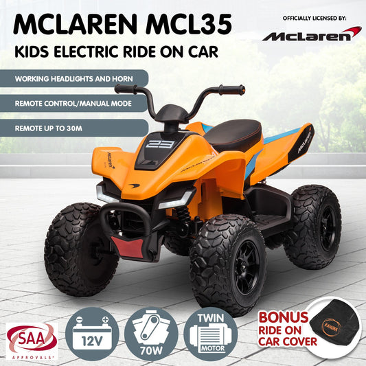 MCL35 McLaren Electric Ride On Car - Orange