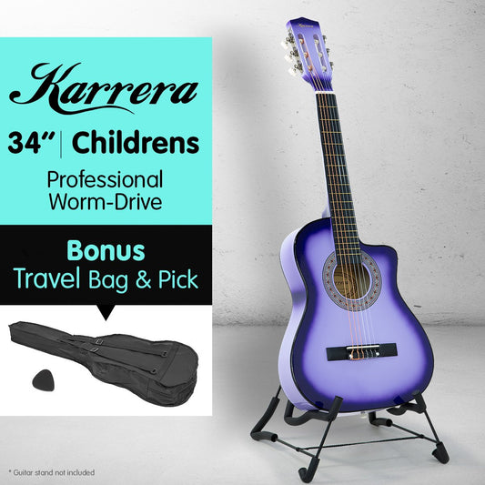 Childrens Acoustic Guitar Kids - Purple