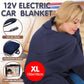 Heated Electric Car Blanket 150x110cm 12V - Blue